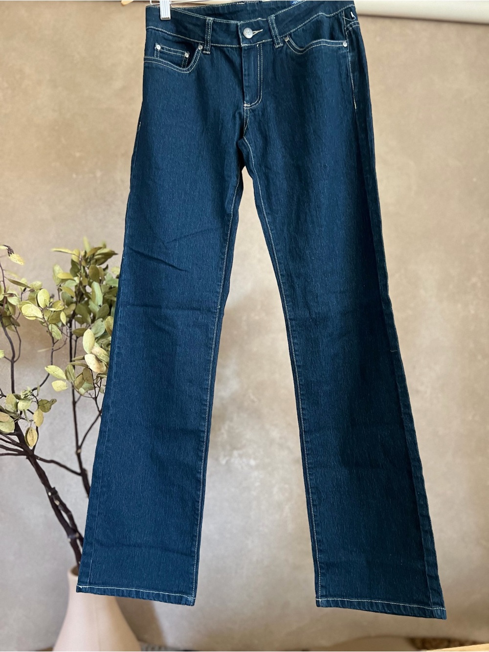 Y2K Embroidered Dark Wash Women’s Low Rise Bootcut Jeans - Unworn